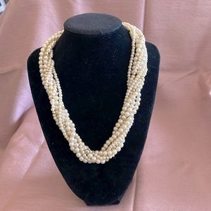 Seven strand faux dreamy creamy pearls